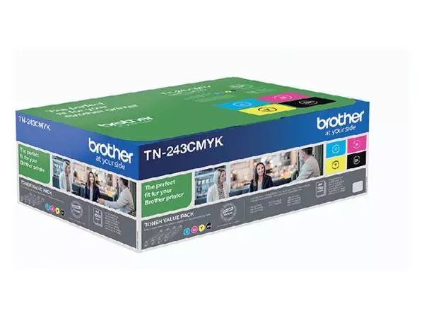 Een Toner Brother TN-243 zwart + 3 kleuren koop je bij Continu Kantoor