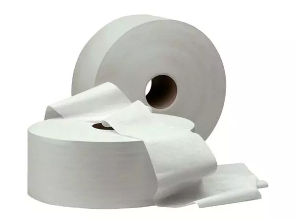 Een Toiletpapier Cleaninq Maxi Jumbo 2laags 380m 6rollen koop je bij QuickOffice BV