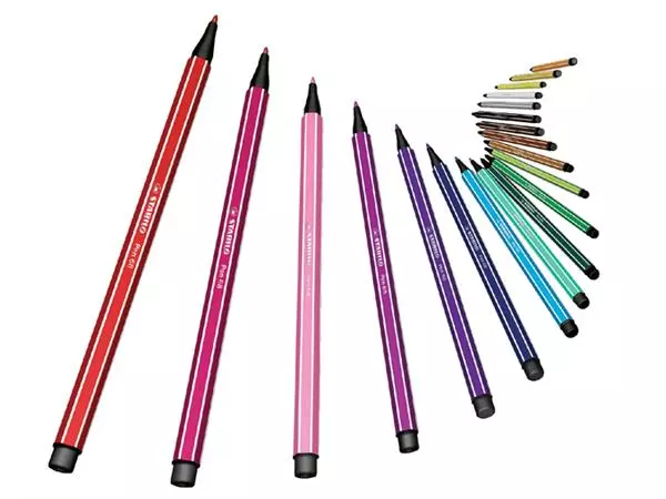 Een Viltstift STABILO Pen 68/033 M neon groen koop je bij All Office Kuipers BV
