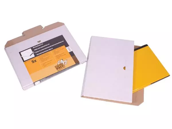 Een Brievenbusbox CleverPack A4 karton wit koop je bij All Office Kuipers BV