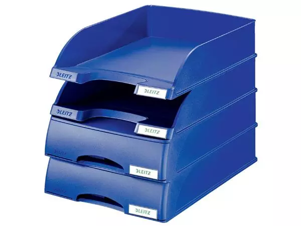 Een Brievenbak Leitz Plus met lade A4 maxi blauw koop je bij All Office Kuipers BV