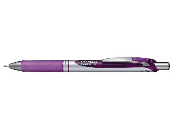 Een Gelschrijver Pentel BL77 Energel medium violet koop je bij Continu Kantoor