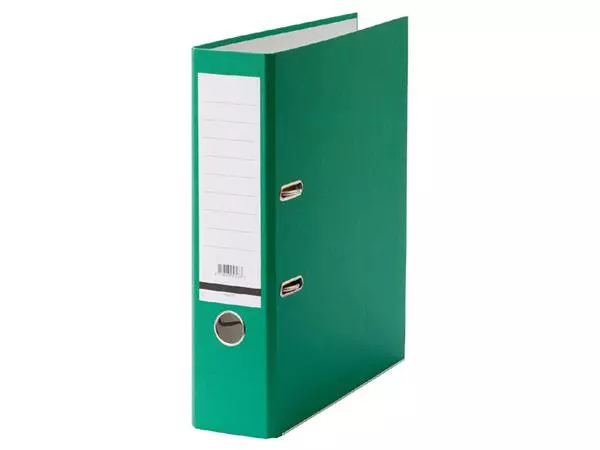 Een Ordner Qbasic A4 80mm karton groen koop je bij Kantorice office & business supplies