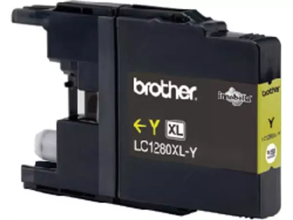 Een Inktcartridge Brother LC-1280XLY geel koop je bij De Joma BV
