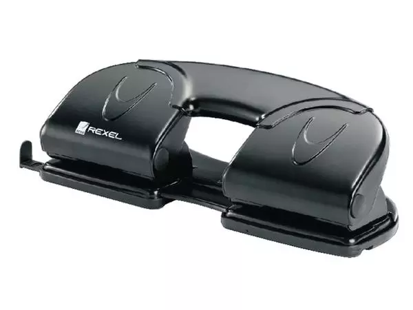 Een Perforator Rexel V412 4-gaats 12 vel zwart koop je bij Kantorice office & business supplies