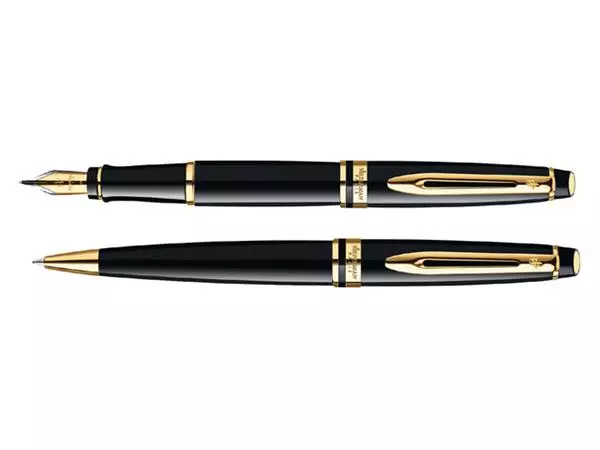 Een Vulpen Waterman Expert black lacquer GT medium koop je bij Continu Kantoor