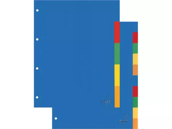 Een Tabbladen Kangaro 4-gaats A405 5-delig assorti PP koop je bij Sysdicom BV