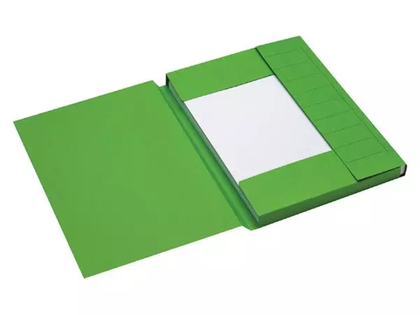 Een Dossiermap Secolor A4 3 kleppen 225gr groen koop je bij De Joma BV