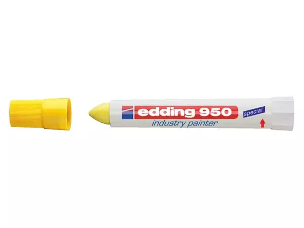 Een Viltstift edding 950 pasta rond 10mm geel koop je bij Egner kantoorspecialisten