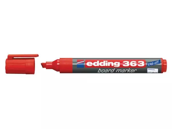 Een Viltstift edding 363 whiteboard schuin 1-5mm rood koop je bij Deska Alles voor Kantoor