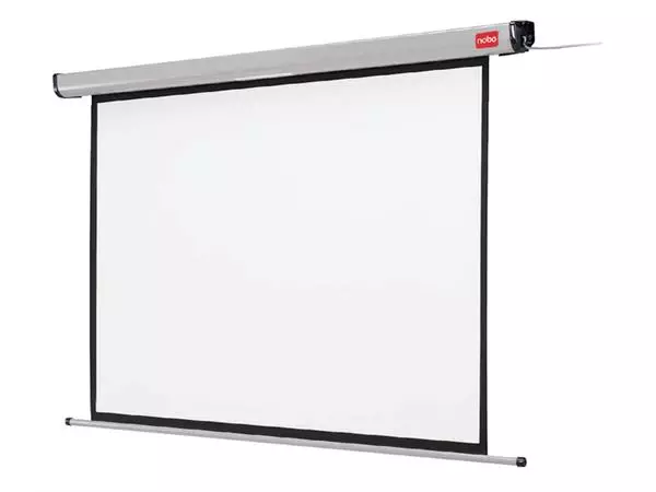 Een Projectiescherm Nobo wand 300cm elektrisch koop je bij Romijn Office Supply