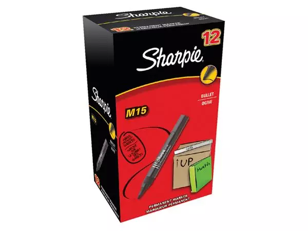 Een Viltstift Sharpie rond M15 1.8mm zwart koop je bij Clippz! Office Supplies