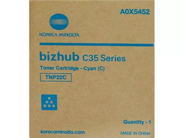 Een Tonercartridge Minolta Bizhub C35 blauw koop je bij Romijn Office Supply