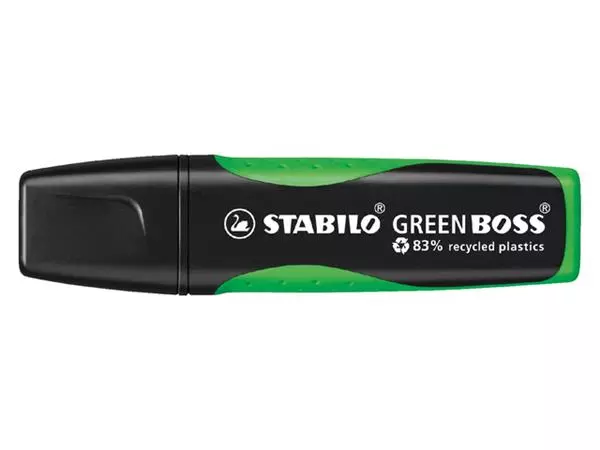 Een Markeerstift STABILO GREEN BOSS 6070/33 groen koop je bij Kantoorboekhandel Van Atten