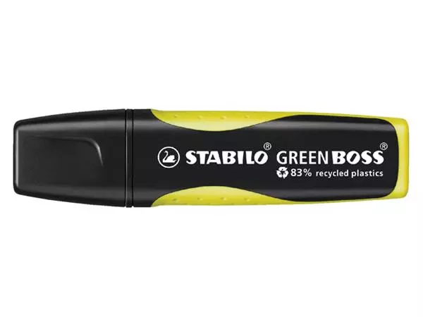 Een Markeerstift STABILO GREEN BOSS 6070/24 geel koop je bij Egner kantoorspecialisten