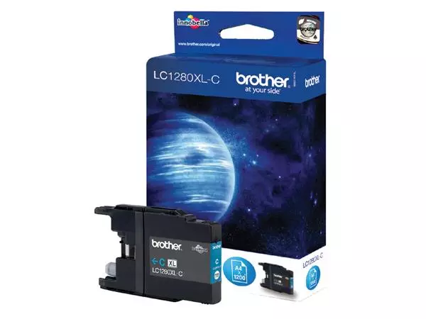 Een Inktcartridge Brother LC-1280XLC blauw koop je bij Holster Kantoortotaal