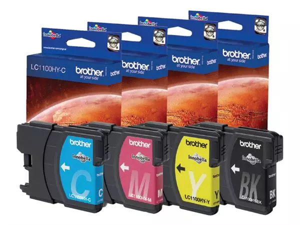 Een Inktcartridge Brother LC-1100HYBK zwart koop je bij Deska Alles voor Kantoor