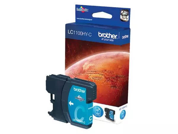 Een Inktcartridge Brother LC-1100HYC blauw koop je bij Sysdicom BV