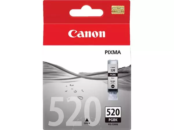 Een Inktcartridge Canon PGI-520 zwart koop je bij Kantoorboekhandel Van Atten