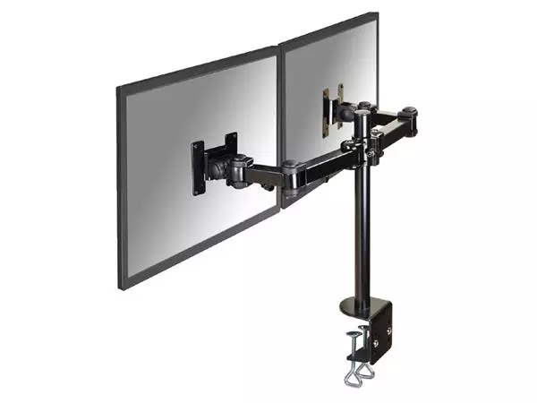 Een Monitorarm Neomounts D960D 2x10-27" met klem zwart koop je bij Sysdicom BV