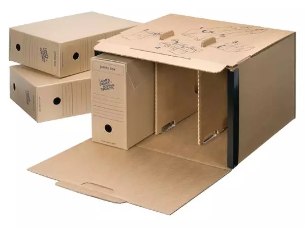 Een Gemeentearchiefdoos Loeff's Jumbo Box 3007 370x255x115mm koop je bij iPlusoffice