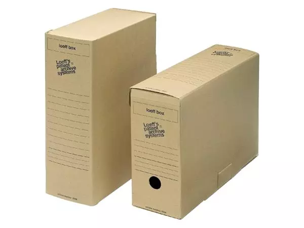 Een Archiefdoos Loeff's Box 3030 folio 370x260x115mm koop je bij Company Supplies