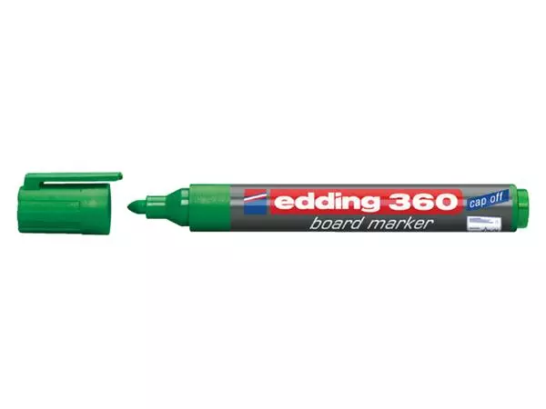 Een Viltstift edding 360 whiteboard rond 1.5-3mm groen koop je bij van Kerkvoorde & Hollander B.V.