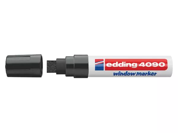 Een Krijtstift edding 4090 window blok 4-15mm zwart koop je bij Egner kantoorspecialisten