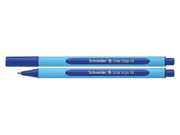 Een Balpen Schneider Slider Edge extra breed blauw koop je bij Kantorice office & business supplies