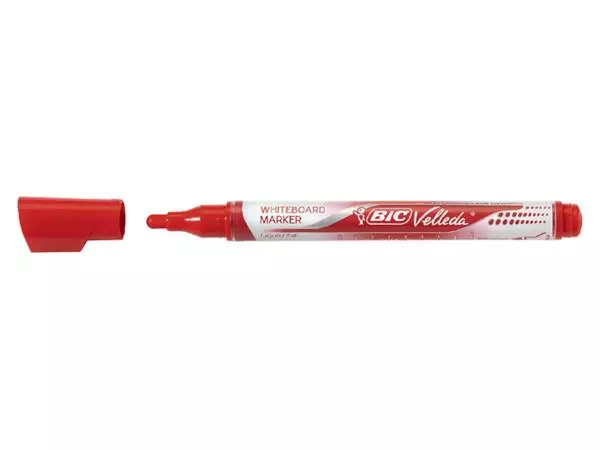 Een Viltstift Bic Velleda liquid whiteboard rond medium rood koop je bij Friese Schrijfkamer