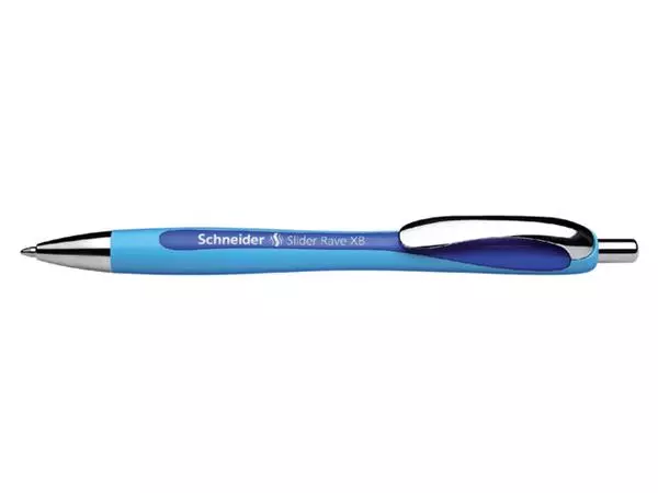 Een Balpen Schneider Slider Rave extra breed donkerblauw koop je bij Friese Schrijfkamer