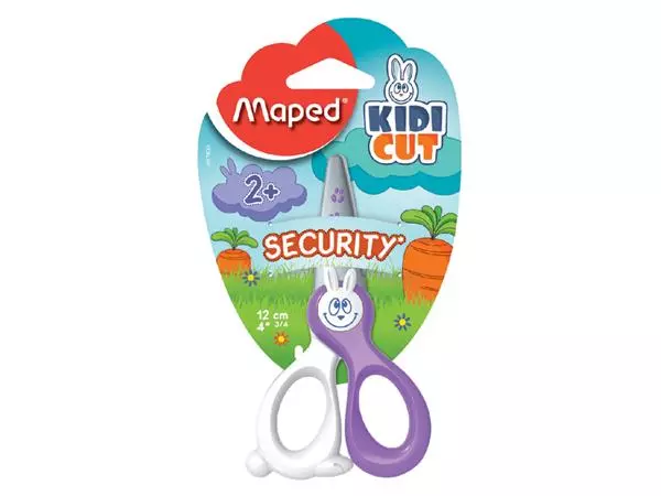 Een Kinderschaar Maped KidiCut 12cm assorti koop je bij Clippz! Office Supplies