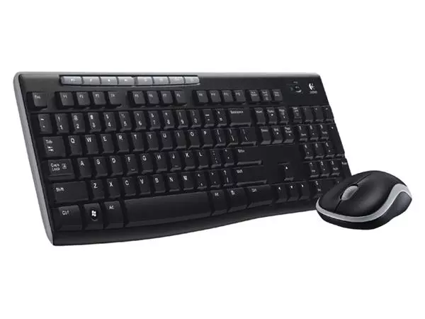 Een Toetsenbord Logitech MK270 Azerty +muis zwart koop je bij Sysdicom BV