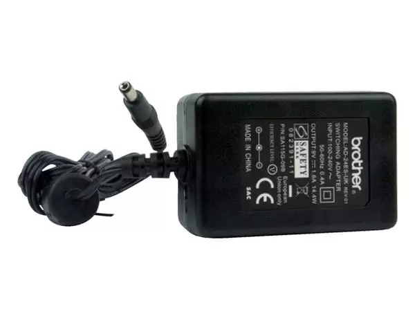 Een Adapter Brother P-touch AD-24ES 9V 1.6A koop je bij All Office Kuipers BV