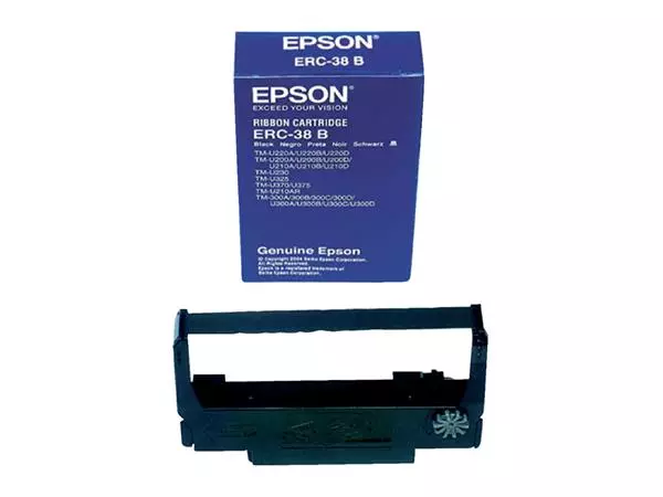 Een Lint Epson S015244 voor ERC38 nylon zwart koop je bij Continu Kantoor