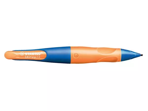 Een Vulpotlood STABILO Easyergo HB 1.4mm linkshandig ultramarine/neon oranje blister à 1 stuk koop je bij Topkantoor Repro Creatief