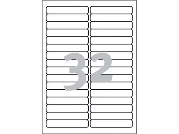 Een Etiket Avery Zweckform L6031REV-25 96x16.9mm afneembaar wit 800stuks koop je bij Kantorice office & business supplies