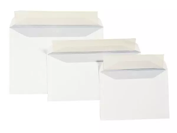 Een Envelop Quantore bank C6 114x162mm zelfklevend wit 500stuks koop je bij QuickOffice BV