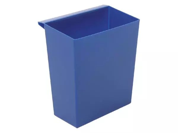 Een Inzetbak voor vierkante tapse papierbak blauw koop je bij "De Waal" Kantoor Efficiency