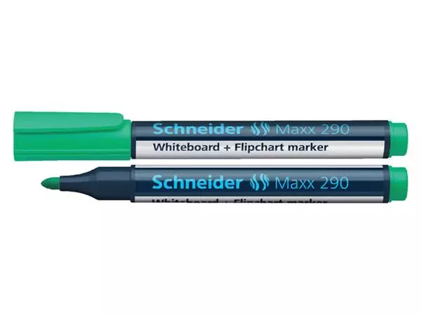 Een Viltstift Schneider Maxx 290 whiteboard rond 2-3mm groen koop je bij Zevenbergen de project- en kantoorinrichters bv