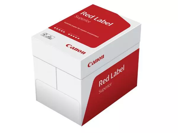 Een Kopieerpapier Canon Red Label Superior A4 80gr wit 500vel koop je bij De Joma BV