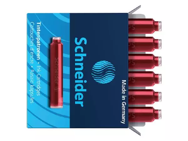 Een Inktpatroon Schneider din rood doos à 6 stuks koop je bij Sysdicom BV