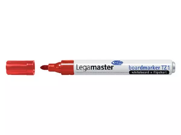 Viltstift Legamaster TZ 1 whiteboard rond 1.5-3mm rood