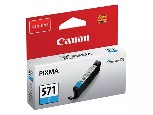 Een Inktcartridge Canon CLI-571 blauw koop je bij Romijn Office Supply