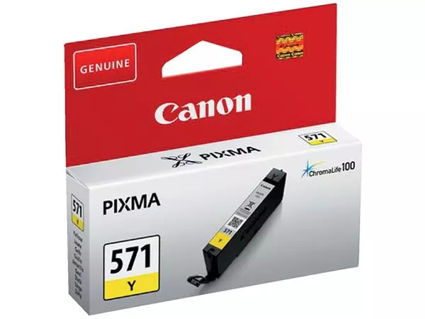 Een Inktcartridge Canon CLI-571 geel koop je bij All Office Kuipers BV