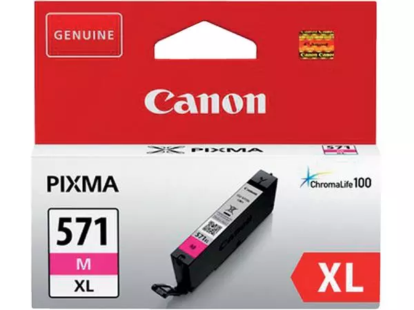 Een Inktcartridge Canon CLI-571XL rood koop je bij De Joma BV