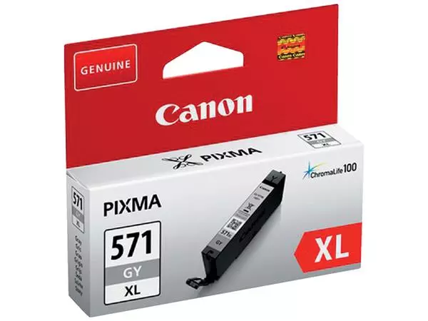 Een Inktcartridge Canon CLI-571XL grijs koop je bij De Rijk Kantoorshop