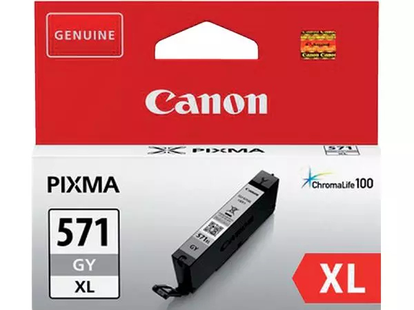 Een Inktcartridge Canon CLI-571XL grijs koop je bij Kantorice office & business supplies