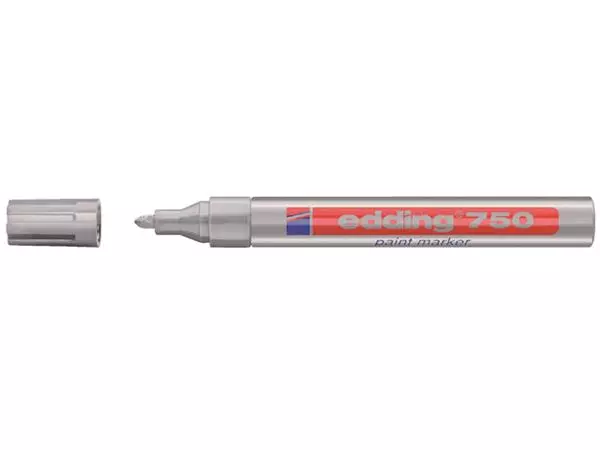 Een Viltstift edding 750 lakmarker rond 2-4mm zilver koop je bij Kantorice office & business supplies