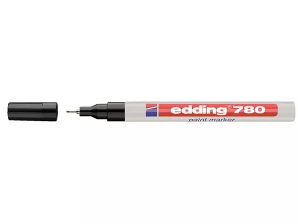 Een Viltstift Edding 780 lakmarker rond 0.8mm zwart koop je bij De Rijk Kantoorshop